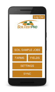 Soil Test Pro Home Page on Smartphone.