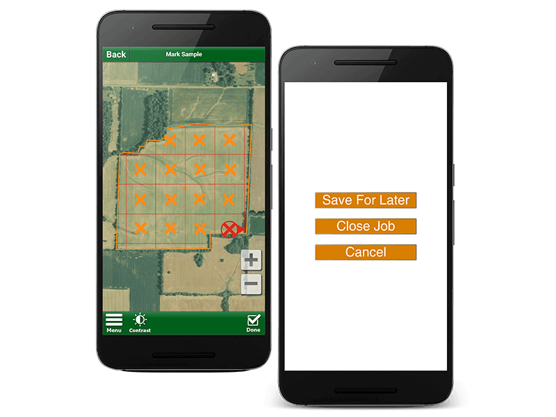 Step 9: Close the Job when you are finished Soil Sampling your field